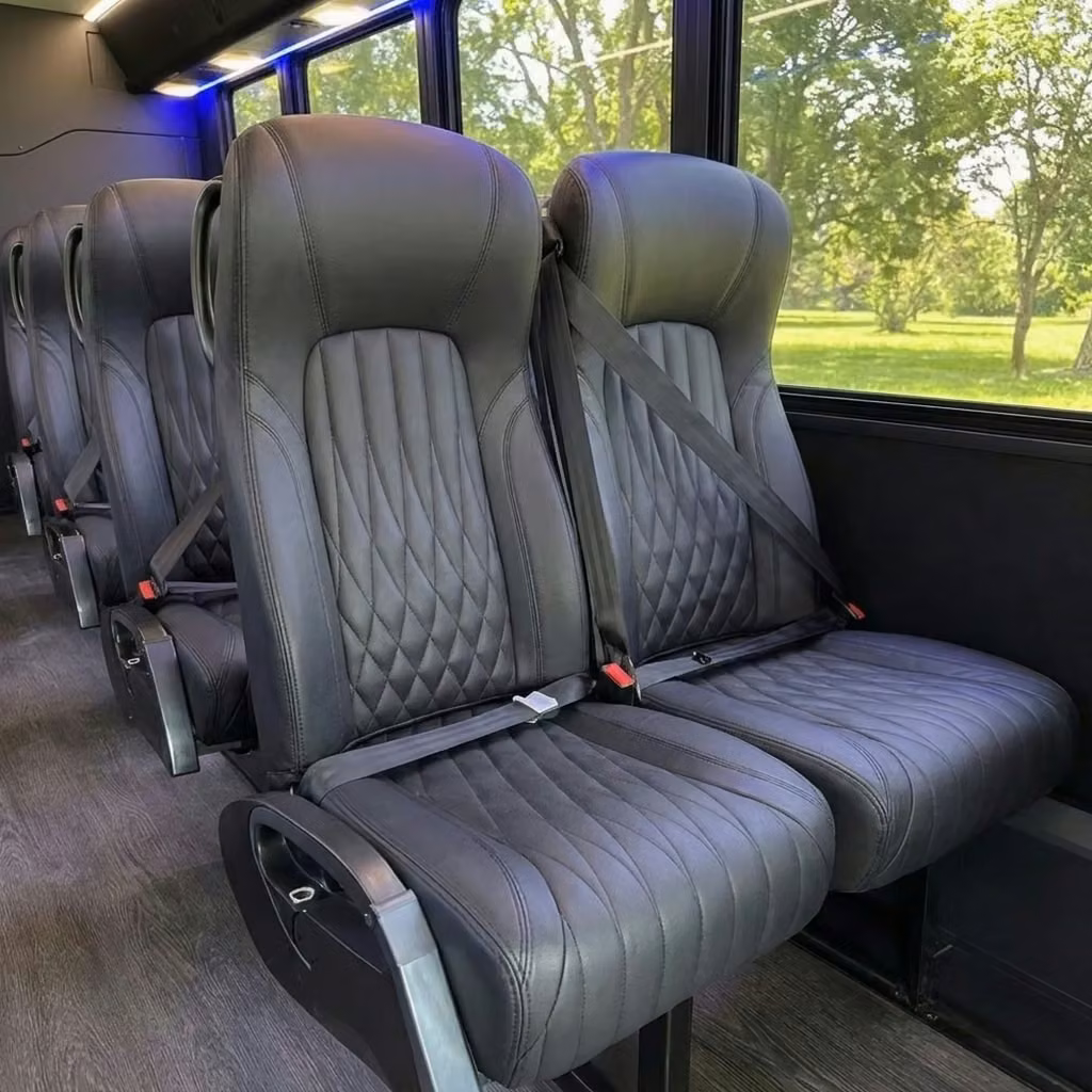rome 20 passenger minibus high back seats