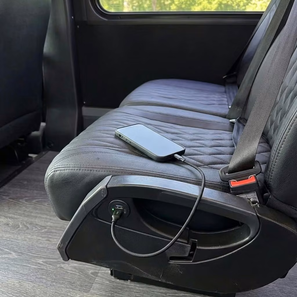rome 20 passenger minibus usb charging