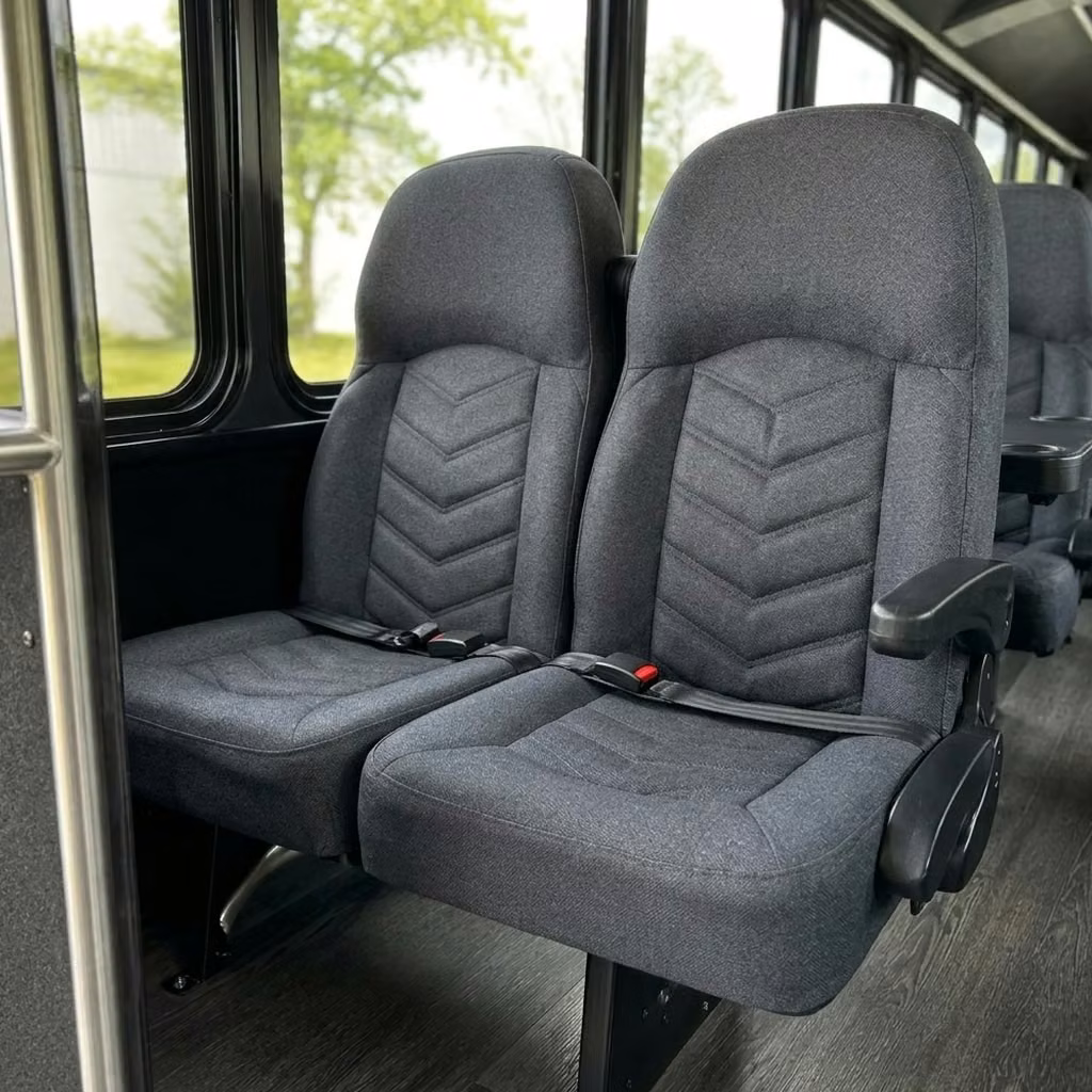 rome 25 passenger minibus high back seats