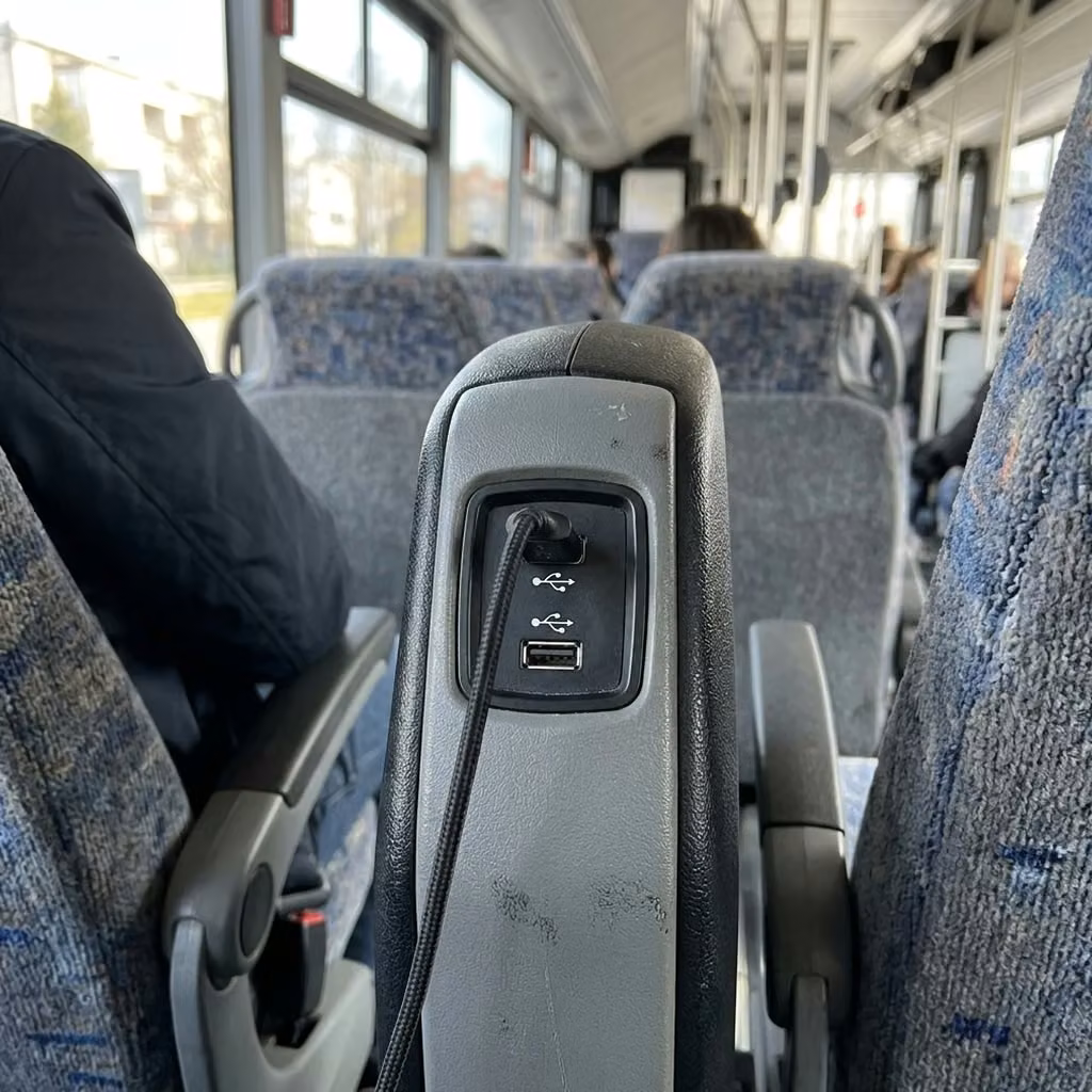 rome 30 passenger minibus usb charging