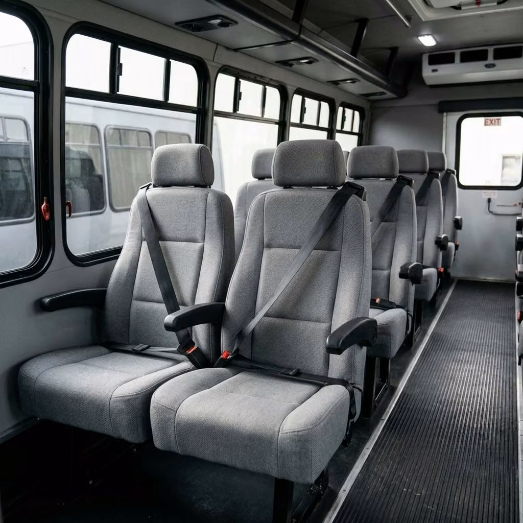 rome 35 passenger minibus reclining seats