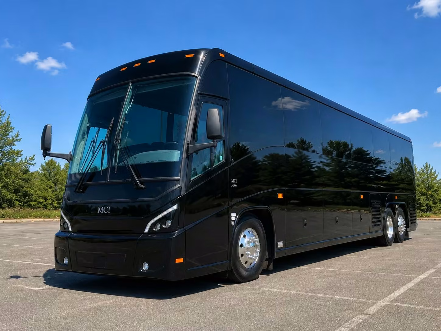 rome 56 passenger charter bus rental