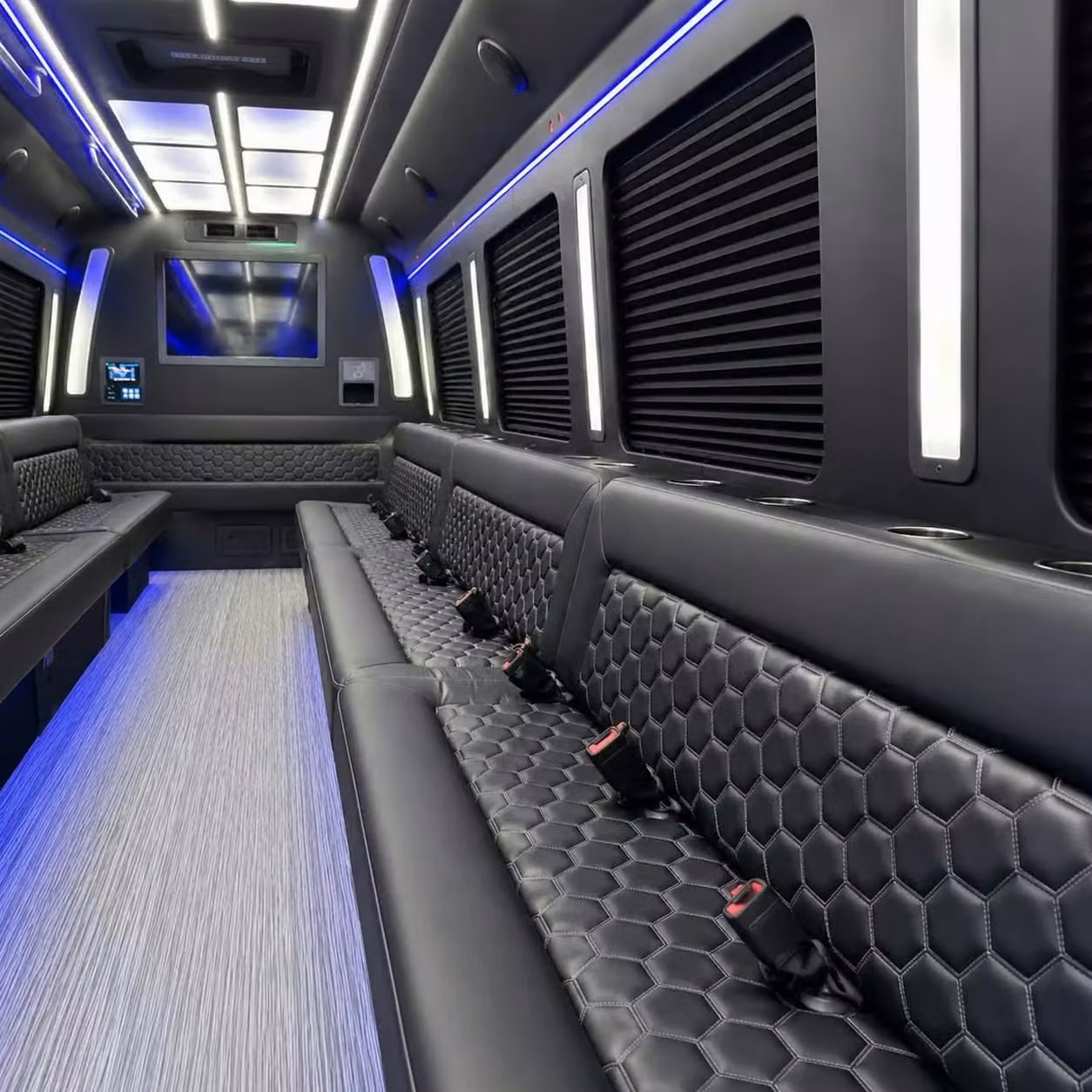 rome party bus party lighting