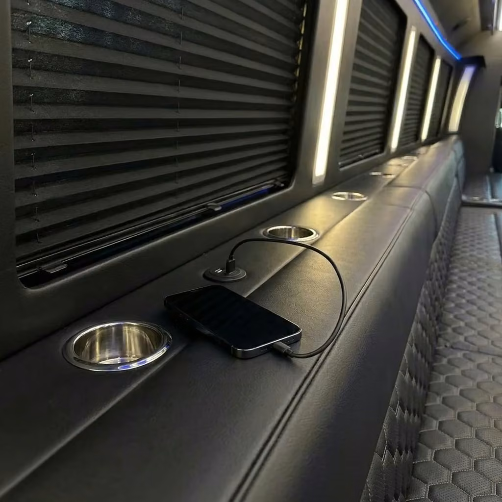 rome party bus usb charging