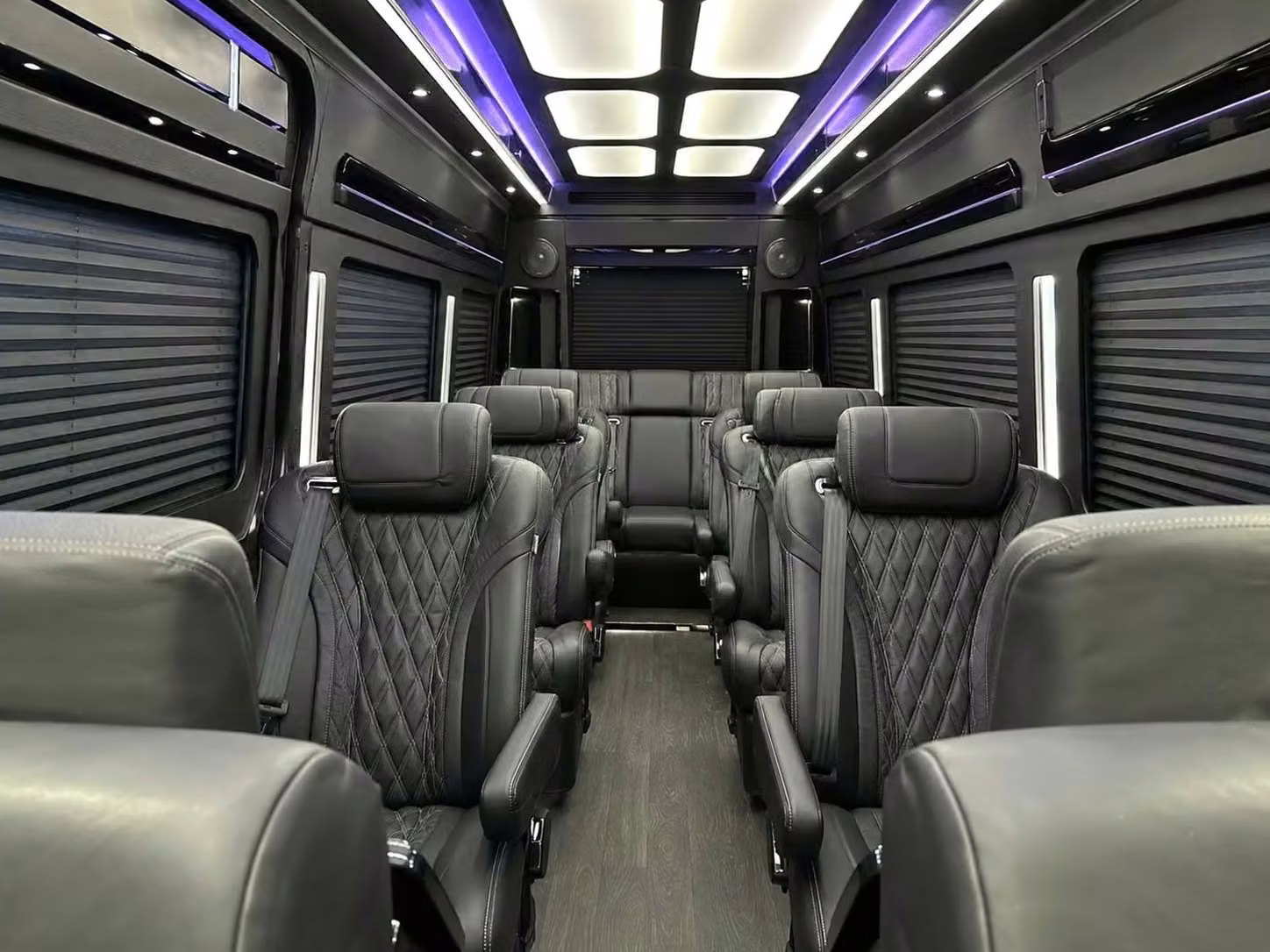 rome sprinter van rental with driver reclining seats